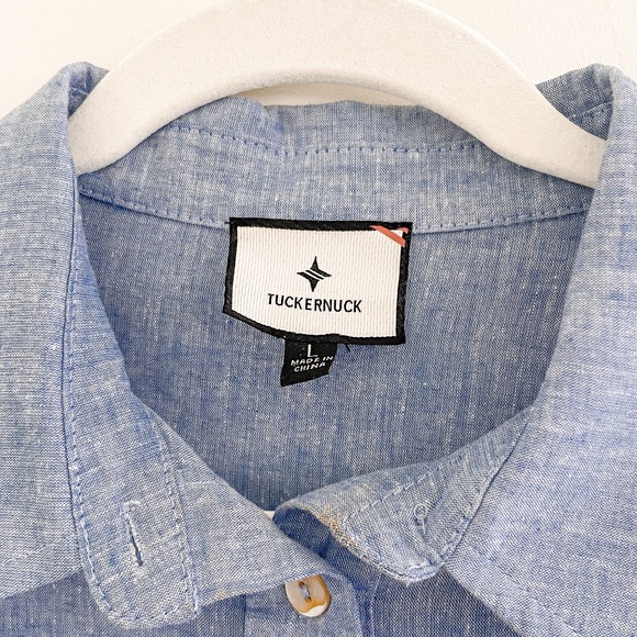 Tuckernuck Chambray Callahan Dress L NWOT - Picture 4 of 7